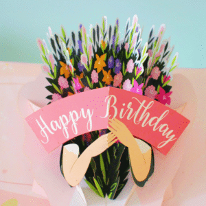 Birthday Flowers For You 3D Pop Up Card