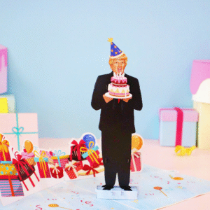 Trump Birthday 3D Pop Up Card