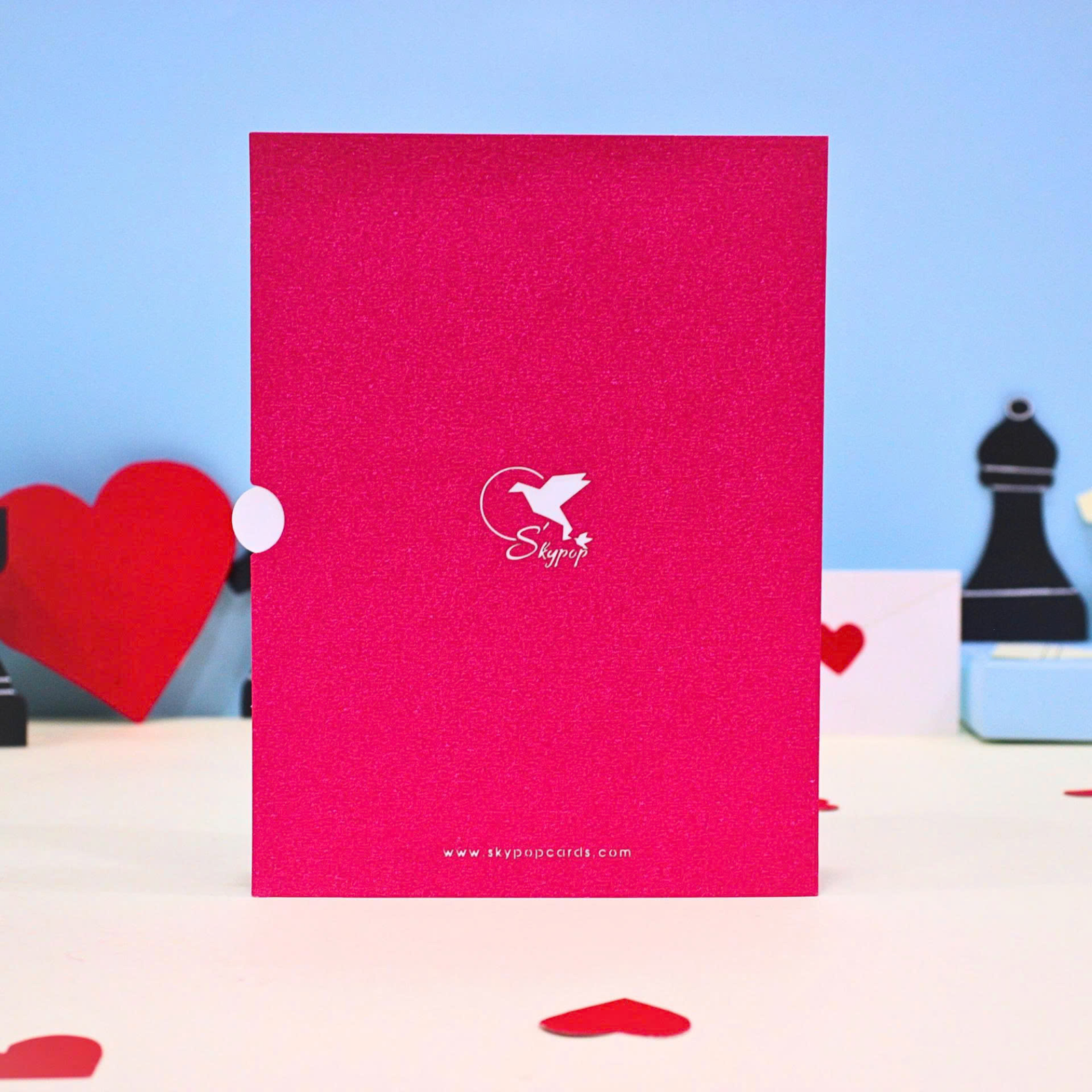 King and Queen Chess 3D Pop Up Card